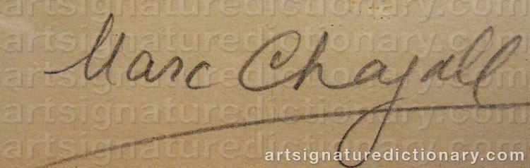 Chagall Marc Artists Signatures And Monograms Biographies And