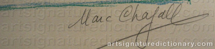 Chagall Marc Artists Signatures And Monograms Biographies And