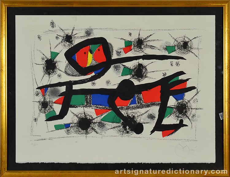 Joan MIRO, 1893–1983, Spain/France. Also known as ‘Miró I Ferrà ...