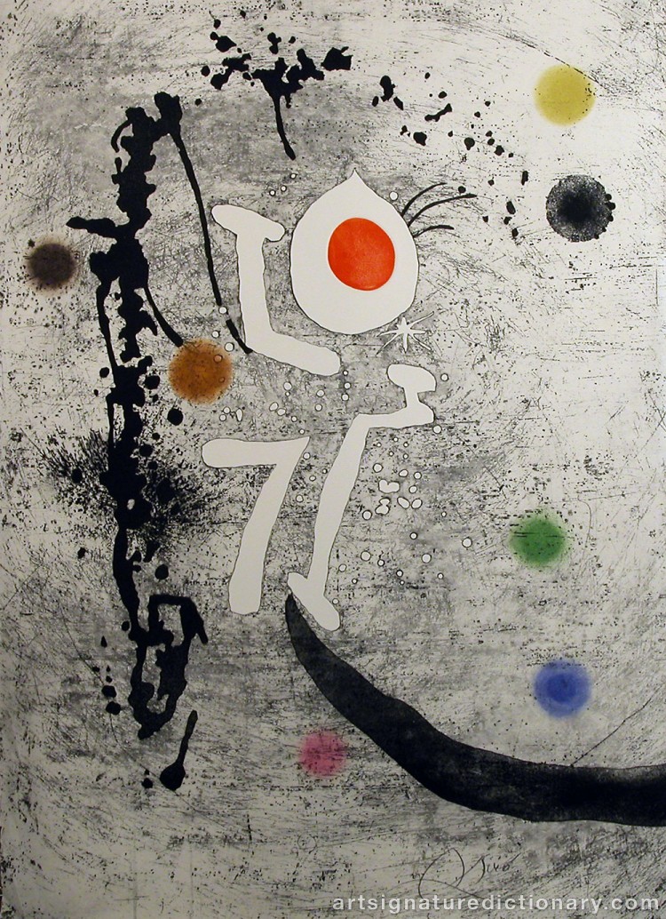 joan miro signature